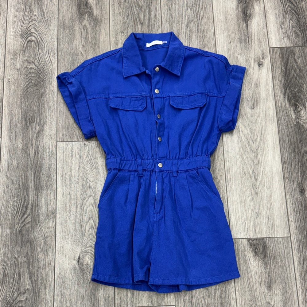 Stylish Blue Women's Romper